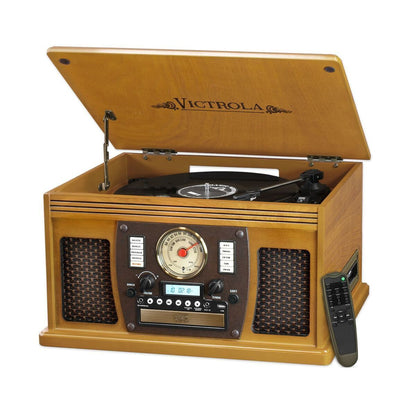 The Navigator 8-in-1 Wood Record Player