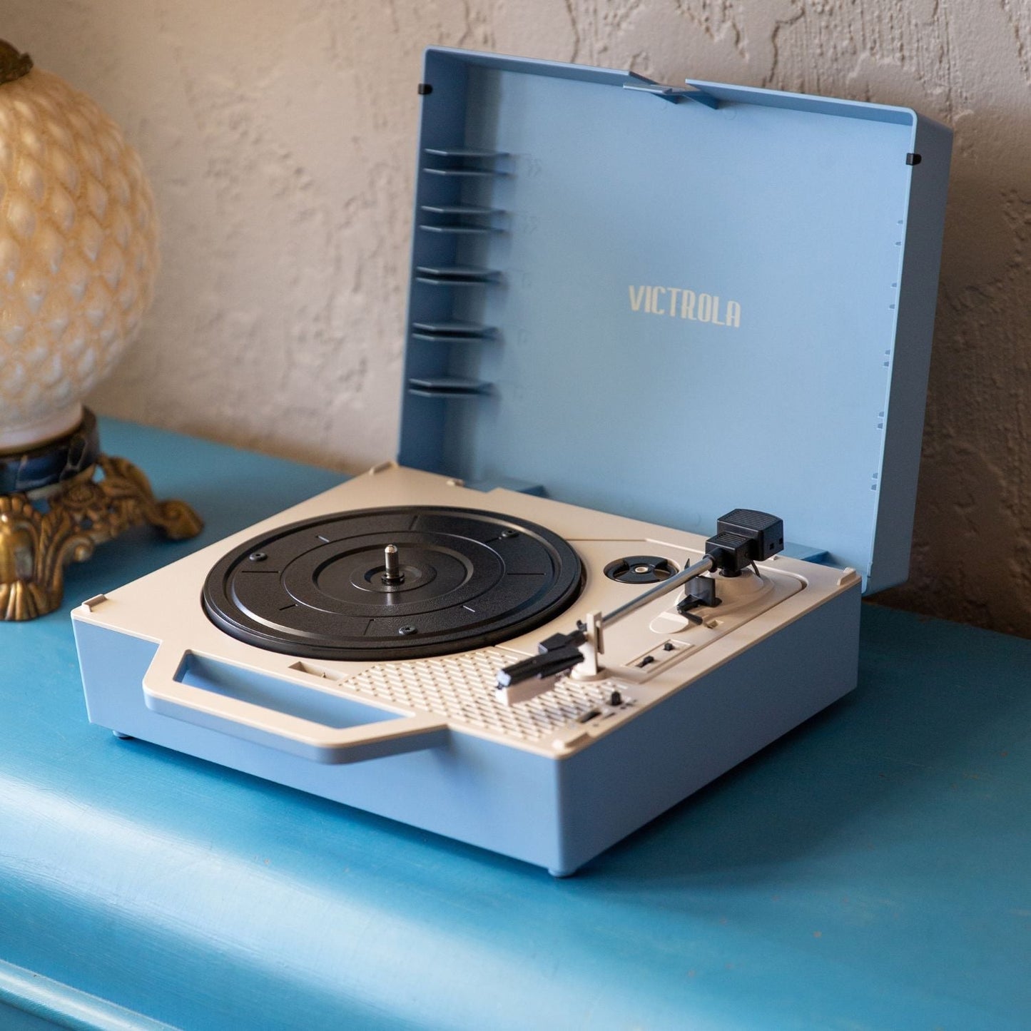 The Re-Spin Sustainable Bluetooth Suitcase Record Player